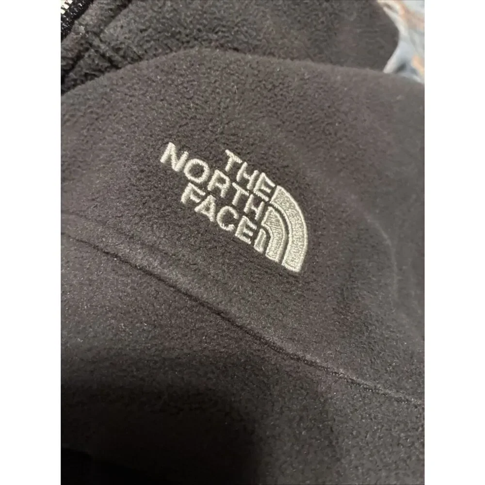 the north face Solid Black Fleece Long Sleeve Zip Up Jacket Small